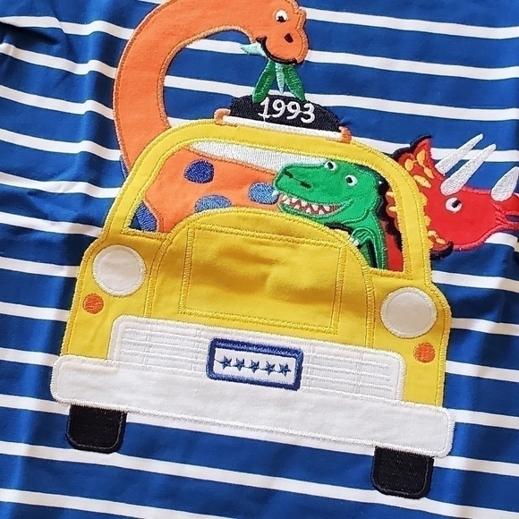 Summer Bundle 4 Embroidered T-Shirts Zoo Animals Boutique - Picture 10 of 12